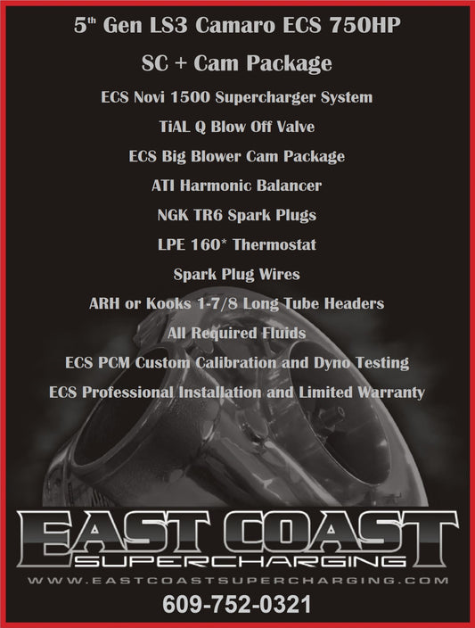 ECS Camaro '10-'15 750 HP S/C + CAM Package CALL FOR PRICE