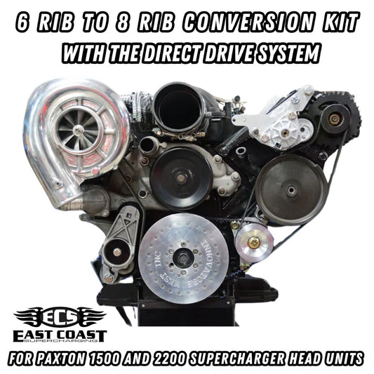 6 Rib To 8 Rib Conversion Kit With Direct Drive System
