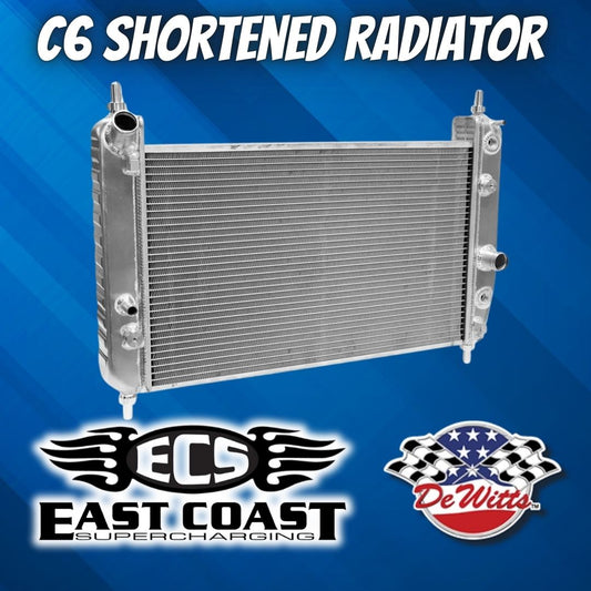 2005-2013 Corvette C6 Shortened Radiator for Supercharged C6