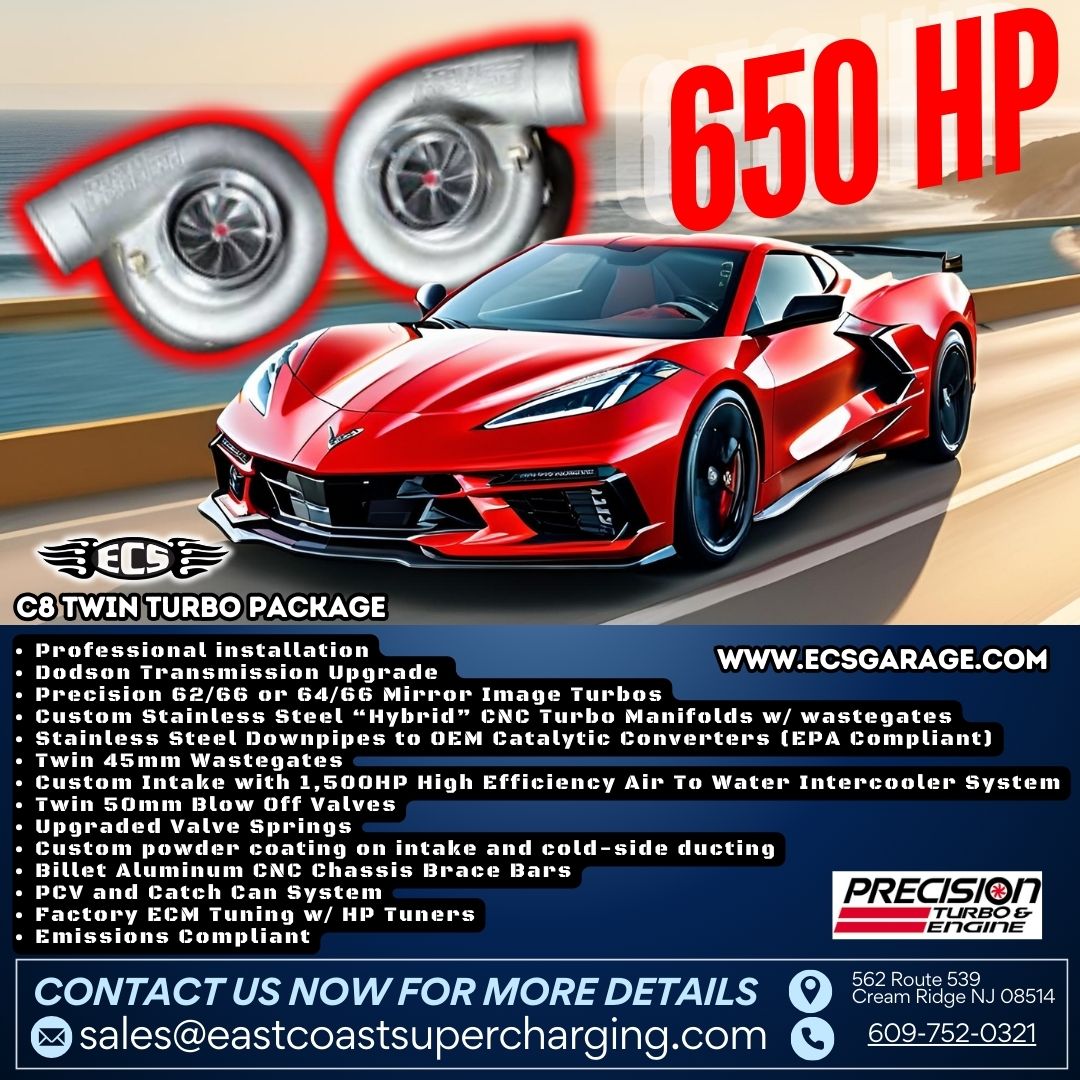 C8 Corvette 650hp twin turbo package.
