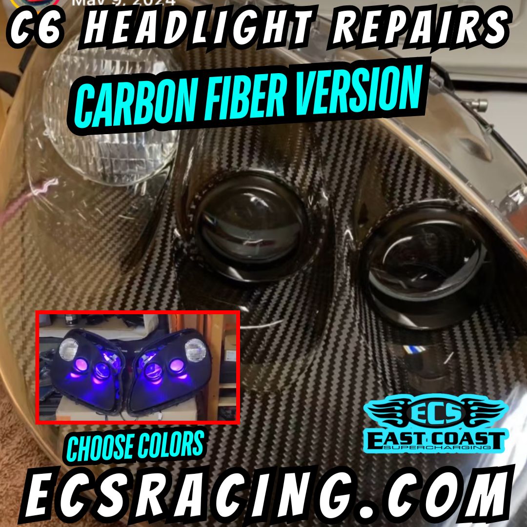 2005-2013 C6 Corvette Carbon Fiber Headlights