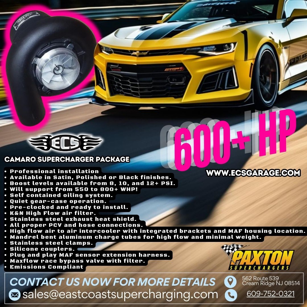 2016-2024 Camaro ECS Supercharger Package 600hp+