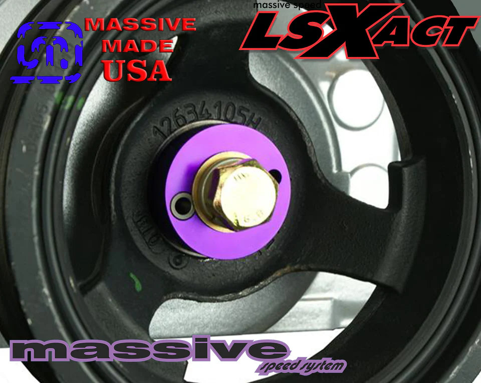 Massive Speed LS-X Crank Pulley Damper Pinning Kit LS1 LSX Truck LQ4 6.0 6.2 5.3 4.8 Gen III MATO'16620