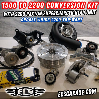 1500 to 2200 Paxton head unit conversion kit with 10 rib Direct drive