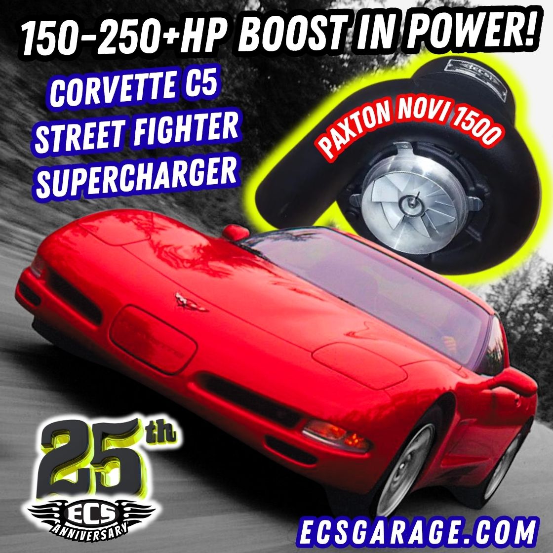 1997-2004 Corvette C5 Street Fighter Supercharger System