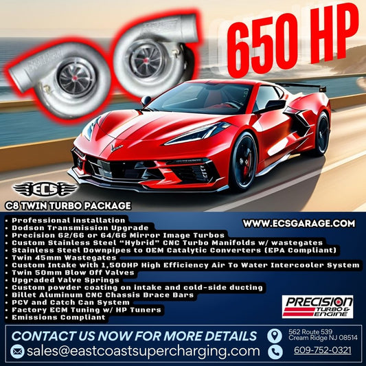 C8 Corvette 650hp twin turbo package.