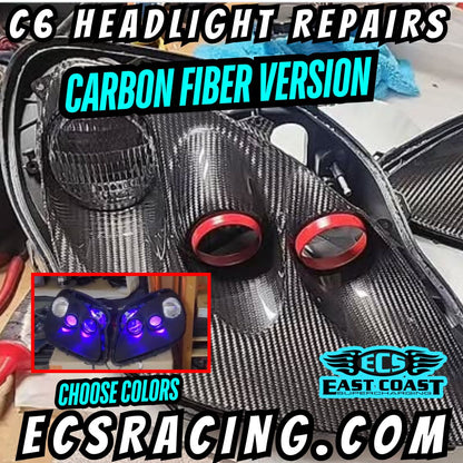 2005-2013 C6 Corvette Carbon Fiber Headlights