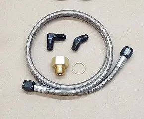 ECS C5/C6 -4AN Supercharger Oil Feed Line Kit