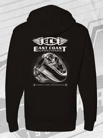 ECS Supercharger Hoodie in BLACK (Corvettes At Carlisle)