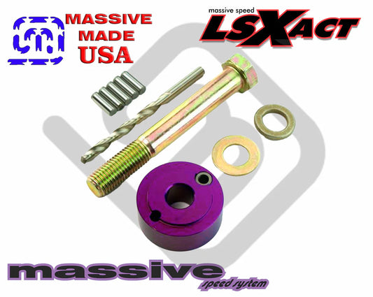 Massive Speed LS-X Crank Pulley Damper Pinning Kit LS1 LSX Truck LQ4 6.0 6.2 5.3 4.8 Gen III MATO'16620