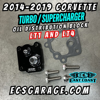 ECS LT1/LT4 C7 Oil Distribution Block & Hose Kit