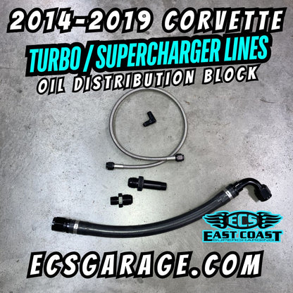 ECS LT1/LT4 C7 Oil Distribution Block & Hose Kit