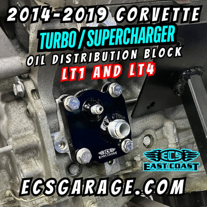 ECS LT1/LT4 C7 Oil Distribution Block & Hose Kit