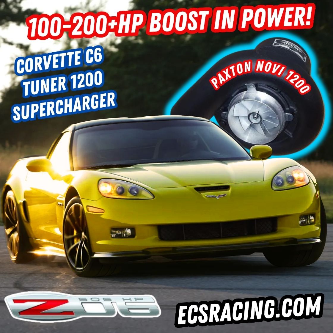 2006-2013 Corvette C6 Tuner 1200 Supercharger System