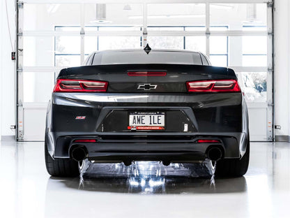 2016 - 2024 Camaro AWE Track Exhaust Dual Tip Black