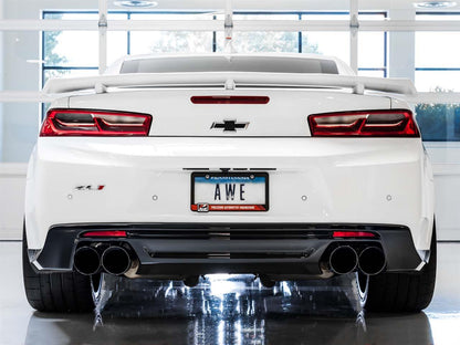 2016 - 2024 Camaro AWE Track Exhaust Quad Tip Black