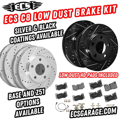 ECS Low Dust C8 Brake Kit (Z51 and NON Z51 Options Available)