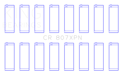 King Engine Bearings Chevy LS1/LS6/LS3 Performance Rod Bearing Set - Size STDX